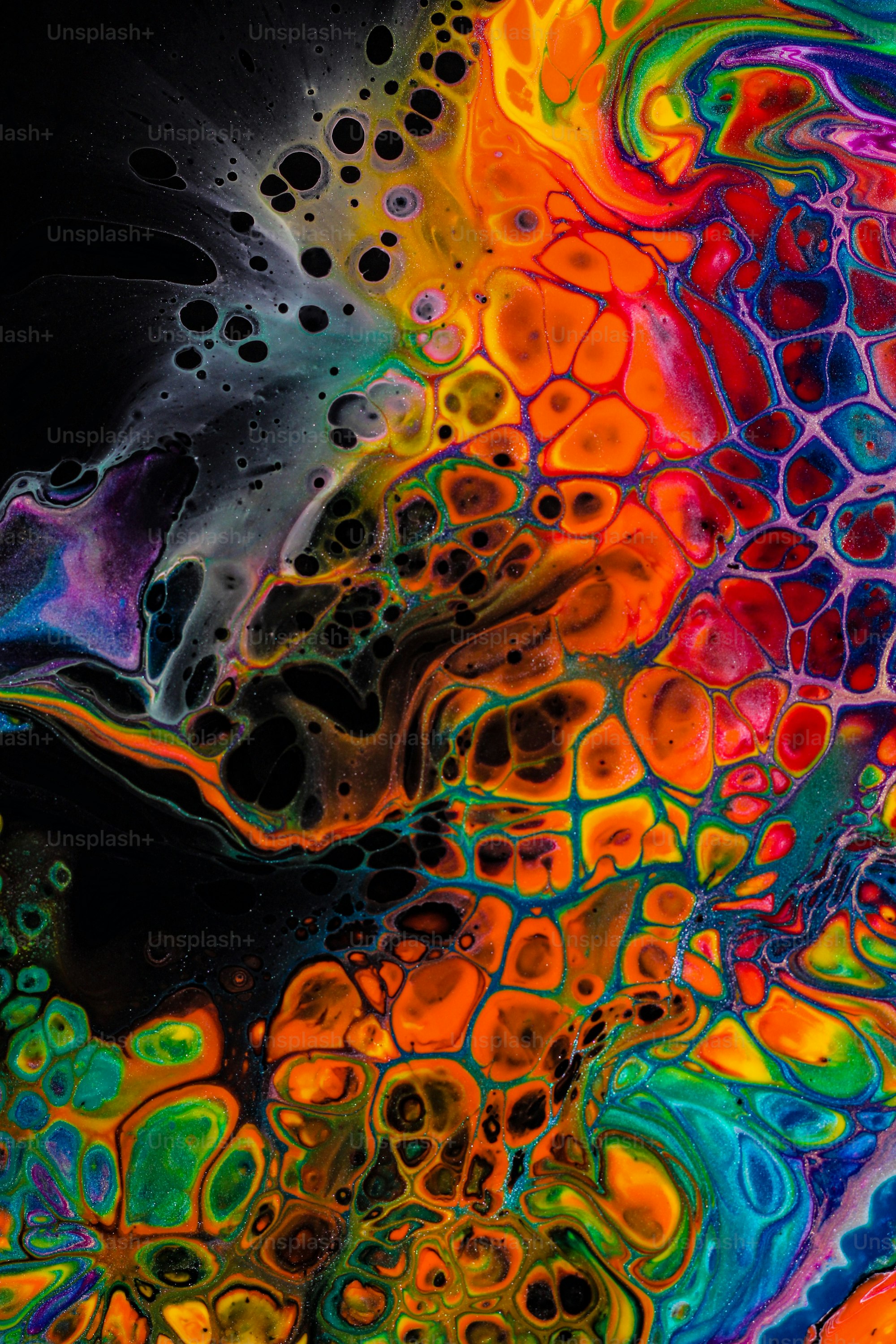Colorful abstract liquid texture